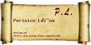 Perisics Léna névjegykártya